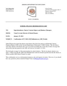 Glendale Union High School District / Yuma Union High School District / Tucson Unified School District / Saddle Mountain Unified School District / East Valley Institute of Technology / Arizona / Higley Unified School District / Maricopa Unified School District