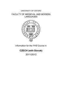 FHS Handbook  - CZECH (WITH SLOVAK)