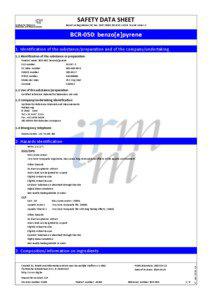 SAFETY DATA SHEET Based on Regulation (EC) No[removed]REACH) Article 31 and Annex II