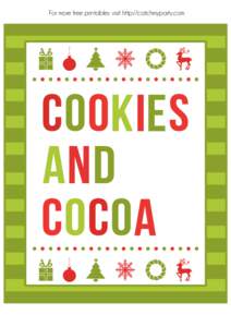 Cookies and Cocoa Christmas Printables