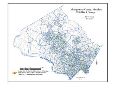 Montgomery County, Maryland 2010 Block Groups R ATTL E -  LIS