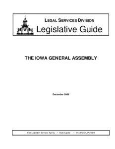 LEGAL SERVICES DIVISION  Legislative Guide