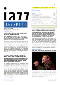 1  LAATSTE NIEUWS: JOHNNY GRIFFIN DOOD (PG 14) IN DIT NUMMER Nieuws