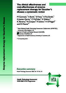 Rare diseases / Lipid storage disorders / Clinical research / Healthcare / National Institute for Health and Clinical Excellence / Quality of life / National Health Service / Health technology assessment / Quality-adjusted life year / Health / Medicine / Health economics