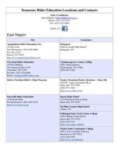 Tennessee / .tn / Tennessee census statistical areas / Southern United States / Confederate States of America / State of Franklin