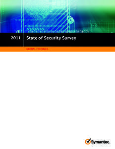 2011  State of Security Survey GLOBAL FINDINGS  CONTENTS