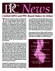 News  Unified MPO and PPC Board Makes its Debut T