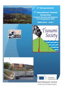    2nd Announcement 7TH International Tsunami Symposium