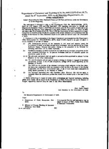 Department of Personnel and Training O.M. No[removed]Estt.(SCT), dated the 8 th September, 1993, to all Ministries/Departments, etc. omint sego tel1M Subject-Reservation for Other Backward Classes in Civil Pats and S