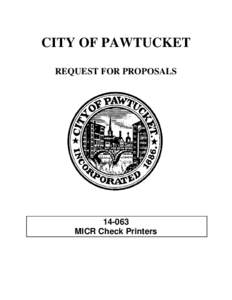 Request for proposal / Purchasing / Insurance / Proposal / Contract A / Pawtucket /  Rhode Island / Business / Procurement / Sales