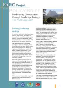 Ecology / Protected area / Natural resource management / Conservation biology / Habitat conservation / Integrated Conservation and Development Project / Biodiversity / Conservation area / Conservation Act / Environment / Conservation / Biology