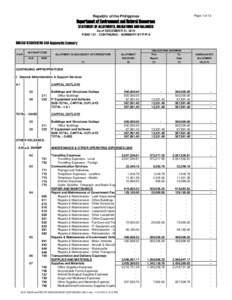 Page 1 of 12  Republic of the Philippines Department of Environment and Natural Resources STATEMENT OF ALLOTMENTS, OBLIGATIONS AND BALANCES