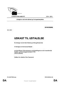 EUROPA-PARLAMENTET[removed]Udvalget om det Indre Marked og Forbrugerbeskyttelse