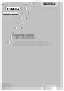 ORIGINAL BETRIEBSANLEITUNG  MHS400. Motorisiertes Hebe Schiebe-System für Schema A und C.  F E N S T E R B E S C H L ÄG E