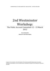 Microsoft Word - Report_ 2nd Westminster Workshop London UK[removed]March[removed]Hon Liz Behjat MLC.docx