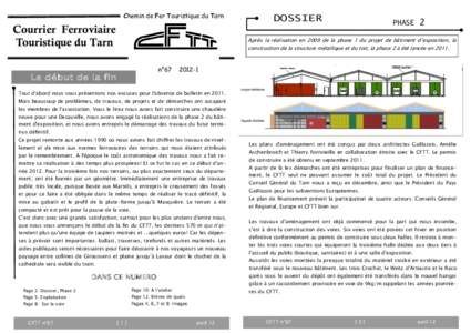 Chemin de Fer Touristique du Tarn  Courrier Ferroviaire Touristique du Tarn  DOSSIER