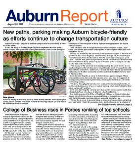 AuburnReport August 19, 2011 For  t h e f a c u l t y a n d s t a ff o f