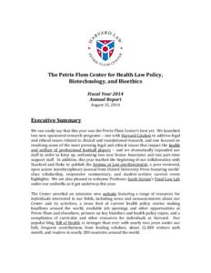 Harvard Law School / Health / Research / National Institutes of Health / Bioethics / Wendy Mariner / Markkula Center for Applied Ethics / Medicine / I. Glenn Cohen / Joseph H. Flom