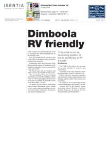 Wimmera Mail Times, Horsham VIC 12 Sep 2014 General News, page[removed]cm² Regional - circulation 7,952 (M-W-F--) Copyright Agency licensed copy (www.copyright.com.au)