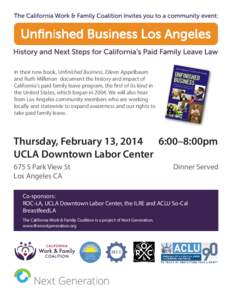 Unfinished Business Print Flyer LA