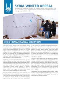 Islamic Relief Winter Appeal and Update December 2013