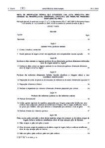 Nota de orientação técnica que estabelece uma lista indicativa dos códigos da Nomenclatura Combinada aplicáveis aos produtos proibidos derivados da foca — Publicação efectuada de acordo com o artigo 3.o, n.o 3, 