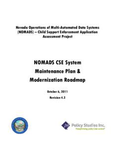 Microsoft Word - NV CSE System Maintenance Plan and Modernization Roadmap Rev 4 2 Planning Results.docx