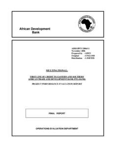 Economics / Economy of Africa / PTA Bank / United Nations General Assembly observers / Banks / Economy of the African Union / Common Market for Eastern and Southern Africa / African Development Bank / Africa / Multilateral development banks / International economics