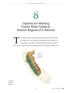 The California Water Plan Update B ULLETIN[removed]Options for Meeting Future Water Needs in Interior Regions of California
