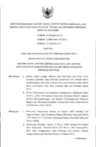 KEPUTUSAN BERSAMA MENTERI AGAMA, MENTERI KETENAGAKERJAAN, DAN MENTERI PENDAYAGUNAANAPARATUR NEGARA, DAN REFORMASI BIROKRASI REPUBLIK INDONESIA NOMOR 150 TAHUN 2015 NOMOR 2jSKBjMENjVIj2015 NOMOR 01 TAHUN 2015