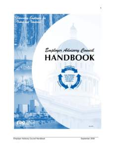 1  Employer Advisory Council Handbook September 2009