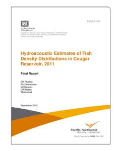 PNNLPrepared for the U.S. Army Corps of Engineers, Portland District, under a Government Order with the U.S. Department of Energy Contract DE-AC05-76RL01830