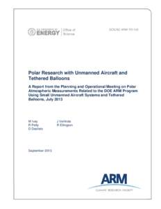 Arctic Ocean / Fluid dynamics / Climate / Climate of the Arctic / Global climate model / Atmospheric Radiation Measurement / Unmanned aerial vehicle / Surface Heat Budget of the Arctic Ocean / Climate model / Atmospheric sciences / Meteorology / Physical geography