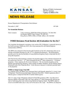 Microsoft Word - Final Section 4f News Release Final