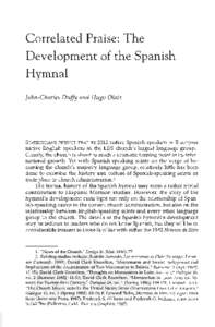Correlated Praise: The Development of the Spanish Hymnal
