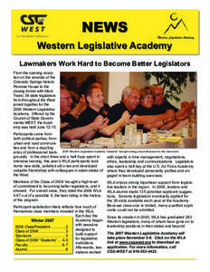 NEWS  Western Legislative Academy Western Legislative Academy