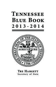 Tennessee Blue Book[removed]Tre Hargett
