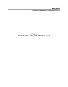 APPENDIX L Wastewater Facilities Plan Update November 2007 APPENDIX L THERESA STREET WWTF ODOR ABATEMENT STUDY