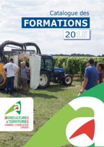 Catalogue des  FORMATIONS 2015  Service Formation