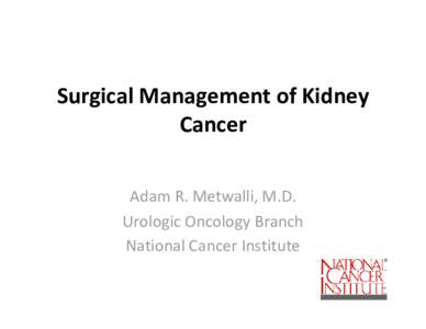Kidney Cancer Update 2011