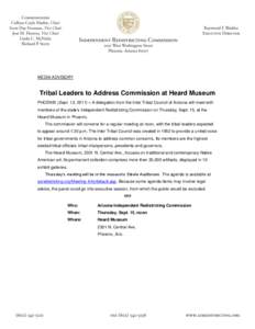 Tribal Council / Phoenix /  Arizona / Redistricting commission / Native Americans in the United States / Heard Museum / Arizona / United States / Phoenix Points of Pride