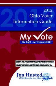 2012  Ohio Voter Information Guide  My