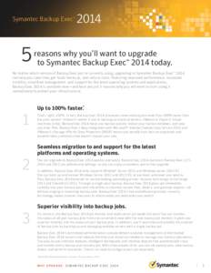Symantec Backup Exec™  5 2014