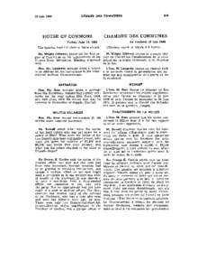 House of Commons Debates / Débats de la Chambre des communes - 1st Parliament, 2nd Session / 1re législature, 2e session[removed]