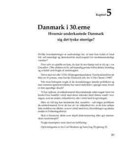 Kapitel  5 Danmark i 30.erne