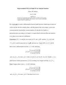 Complex number / Continuous function
