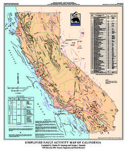 STATE OF CALIFORNIA - GRAY DAVIS, GOVERNOR THE RESOURCES AGENCY - MARY D. NICHOLS, SECRETARY CALIFORNIA DEPARTMENT OF CONSERVATION - DARRYL YOUNG, DIRECTOR CALIFORNIA GEOLOGICAL SURVEY JAMES F. DAVIS, STATE GEOLOGIST