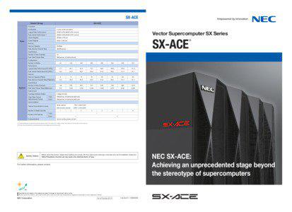 SX-ACE Model Group