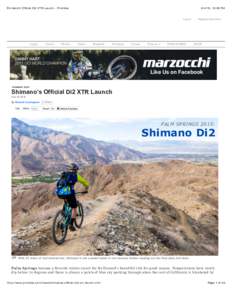 Shimano’s Official Di2 XTR Launch - Pinkbike