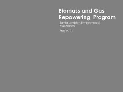 Biomass and Gas Repowering Program Sarnia Lambton Environmental Association  May 2010